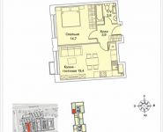 1-комнатная квартира площадью 42 кв.м, Ореховый бульвар, влд.24 к2 | цена 7 056 000 руб. | www.metrprice.ru