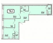 3-комнатная квартира площадью 78.2 кв.м, б-р Космонавтов, д. 8 | цена 7 452 820 руб. | www.metrprice.ru