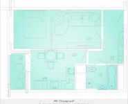 1-комнатная квартира площадью 40.1 кв.м, Ак. Каргина, 23, корп.2 | цена 3 528 800 руб. | www.metrprice.ru