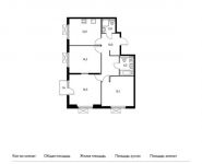 3-комнатная квартира площадью 79.9 кв.м, Поляны ул, 5Ак1 | цена 14 949 290 руб. | www.metrprice.ru