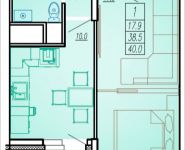 1-комнатная квартира площадью 40 кв.м, Ак. Каргина, 23, корп.2 | цена 3 520 000 руб. | www.metrprice.ru