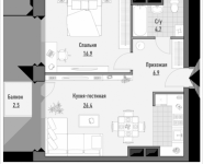 1-комнатная квартира площадью 54.19 кв.м, 1-я Ямская, 8 | цена 13 020 000 руб. | www.metrprice.ru
