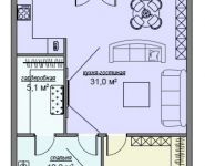 3-комнатная квартира площадью 77 кв.м в Лофт-проект "Kleinhouse", ул Красносельская Нижн., д.35 | цена 22 106 700 руб. | www.metrprice.ru