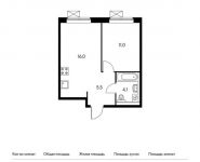 1-комнатная квартира площадью 36.6 кв.м,  | цена 3 425 760 руб. | www.metrprice.ru