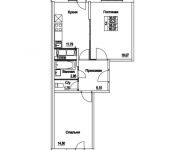 2-комнатная квартира площадью 56.07 кв.м, 2-я Муравская | цена 7 432 190 руб. | www.metrprice.ru