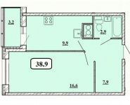 1-комнатная квартира площадью 38.9 кв.м, бульвар Космонавтов, 11 | цена 4 560 427 руб. | www.metrprice.ru