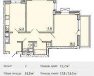 2-комнатная квартира площадью 65.3 кв.м, Рогожский Вал ул, 11 | цена 20 889 225 руб. | www.metrprice.ru