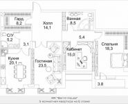 3-комнатная квартира площадью 130 кв.м, Малая Пироговская, 8 | цена 98 521 920 руб. | www.metrprice.ru