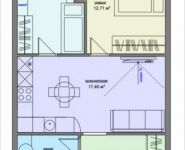 3-комнатная квартира площадью 52.2 кв.м в Лофт-проект "Kleinhouse", Старокрымская улица, 13с1 | цена 17 591 400 руб. | www.metrprice.ru