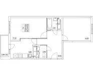 2-комнатная квартира площадью 59.73 кв.м, 2-я Муравская | цена 7 598 229 руб. | www.metrprice.ru