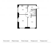 2-комнатная квартира площадью 55.4 кв.м,  | цена 7 528 860 руб. | www.metrprice.ru