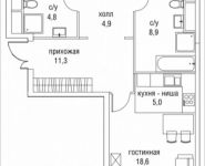 3-комнатная квартира площадью 92 кв.м, Верхняя улица, 34с5, корп.1 | цена 39 599 900 руб. | www.metrprice.ru