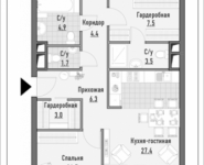 3-комнатная квартира площадью 103.69 кв.м, 1-я Ямская, 8 | цена 22 140 000 руб. | www.metrprice.ru