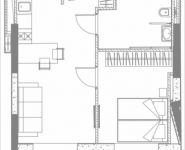 2-комнатная квартира площадью 40.17 кв.м, 1-я улица Леонова, 1 | цена 7 075 061 руб. | www.metrprice.ru