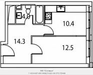 1-комнатная квартира площадью 36 кв.м, Золоторожский Вал, 11, стр. 9, корп.3 | цена 8 192 830 руб. | www.metrprice.ru