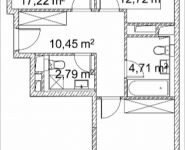 2-комнатная квартира площадью 69.27 кв.м, Лазоревый пр., 3 | цена 14 529 105 руб. | www.metrprice.ru