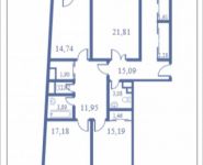 4-комнатная квартира площадью 144.2 кв.м, Кудрявцева, 14 | цена 14 708 400 руб. | www.metrprice.ru