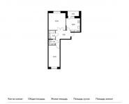 2-комнатная квартира площадью 60.3 кв.м,  | цена 6 892 290 руб. | www.metrprice.ru