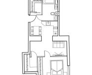 2-комнатная квартира площадью 42.8 кв.м в Лофт-проект "Kleinhouse", Красносельская Нижн. улица, д.35 | цена 10 840 291 руб. | www.metrprice.ru