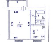1-комнатная квартира площадью 43.5 кв.м, Константина Царева ул., 6 | цена 7 600 000 руб. | www.metrprice.ru