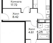 2-комнатная квартира площадью 60.64 кв.м, д.Столбово, уч.40/2, корп.5 | цена 4 732 497 руб. | www.metrprice.ru