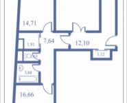 3-комнатная квартира площадью 103.1 кв.м, Кудрявцева, 14 | цена 10 980 150 руб. | www.metrprice.ru