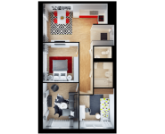 3-комнатная квартира площадью 66.4 кв.м, Ясеневая ул, 12к1 | цена 12 702 320 руб. | www.metrprice.ru