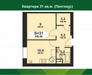 1-комнатная квартира площадью 31 кв.м, Мечта бул., 10 | цена 2 190 000 руб. | www.metrprice.ru