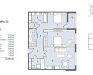 2-комнатная квартира площадью 75.09 кв.м,  | цена 43 092 048 руб. | www.metrprice.ru