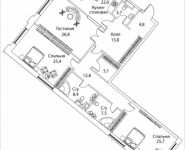 3-комнатная квартира площадью 161 кв.м, Погодинская улица, 2/3 стр 1,2,3,4, корп.1 | цена 105 102 400 руб. | www.metrprice.ru