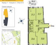 1-комнатная квартира площадью 35.7 кв.м в ЖК "SHIROKAYA",  | цена 4 848 060 руб. | www.metrprice.ru