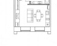 1-комнатная квартира площадью 31.2 кв.м в Лофт-проект "Kleinhouse", Красносельская Нижняя ул., 35 | цена 11 401 692 руб. | www.metrprice.ru