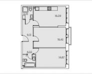 2-комнатная квартира площадью 64 кв.м, Николо-Хованская ул, 12к2 | цена 5 718 155 руб. | www.metrprice.ru