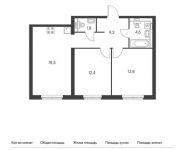 2-комнатная квартира площадью 60.3 кв.м, Академика Павлова ул, 32 | цена 16 268 940 руб. | www.metrprice.ru