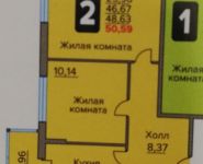 2-комнатная квартира площадью 50.6 кв.м,  | цена 3 084 810 руб. | www.metrprice.ru