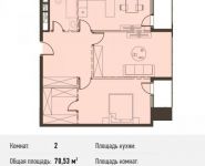 2-комнатная квартира площадью 70 кв.м, Новодмитровская ул., 5А | цена 8 252 010 руб. | www.metrprice.ru