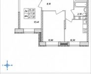 2-комнатная квартира площадью 47.3 кв.м, Горная, 7 | цена 3 377 220 руб. | www.metrprice.ru
