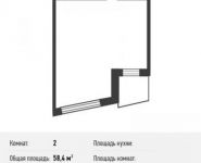 2-комнатная квартира площадью 58.4 кв.м, Турова ул., 12А | цена 4 000 000 руб. | www.metrprice.ru