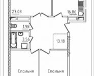 3-комнатная квартира площадью 96.47 кв.м, Михайлова, 31, корп.31 | цена 12 921 980 руб. | www.metrprice.ru