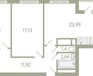 3-комнатная квартира площадью 76.3 кв.м, Березовая ул., 20 | цена 5 087 974 руб. | www.metrprice.ru
