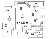 2-комнатная квартира площадью 70 кв.м, Трофимова ул., 9К2 | цена 16 500 000 руб. | www.metrprice.ru