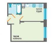 1-комнатная квартира площадью 38 кв.м, Пограничная ул. | цена 3 648 960 руб. | www.metrprice.ru