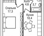 1-комнатная квартира площадью 36 кв.м, 3-й Силикатный проезд, вл. 4, корп. 2 | цена 6 930 490 руб. | www.metrprice.ru