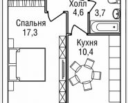 1-комнатная квартира площадью 36 кв.м, 3-й Силикатный проезд, вл. 4, корп. 2 | цена 6 930 490 руб. | www.metrprice.ru