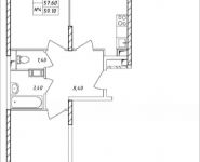 2-комнатная квартира площадью 59.1 кв.м, Дружбы, 48 | цена 5 053 050 руб. | www.metrprice.ru