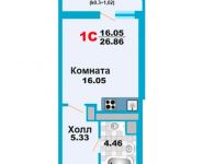 1-комнатная квартира площадью 26 кв.м, Отрадная ул., 18 | цена 1 369 860 руб. | www.metrprice.ru