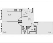 2-комнатная квартира площадью 64 кв.м, Николо-Хованская ул, 12к1 | цена 5 961 767 руб. | www.metrprice.ru