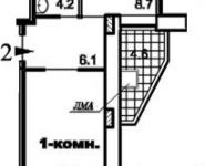 1-комнатная квартира площадью 39.4 кв.м, Киевское шоссе 23-й км, 5к1 | цена 6 930 460 руб. | www.metrprice.ru