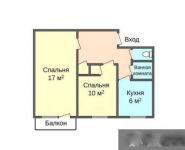 2-комнатная квартира площадью 44 кв.м, Дубки ул., 11 | цена 8 380 000 руб. | www.metrprice.ru