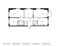 4-комнатная квартира площадью 95.5 кв.м, Красноказарменная ул, 14Ак4 | цена 20 847 650 руб. | www.metrprice.ru